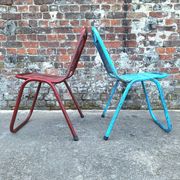 Lot de 6 chaises vintage JYM, meubles sièges industriels