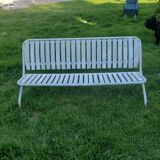 Slatted and folding garden bench