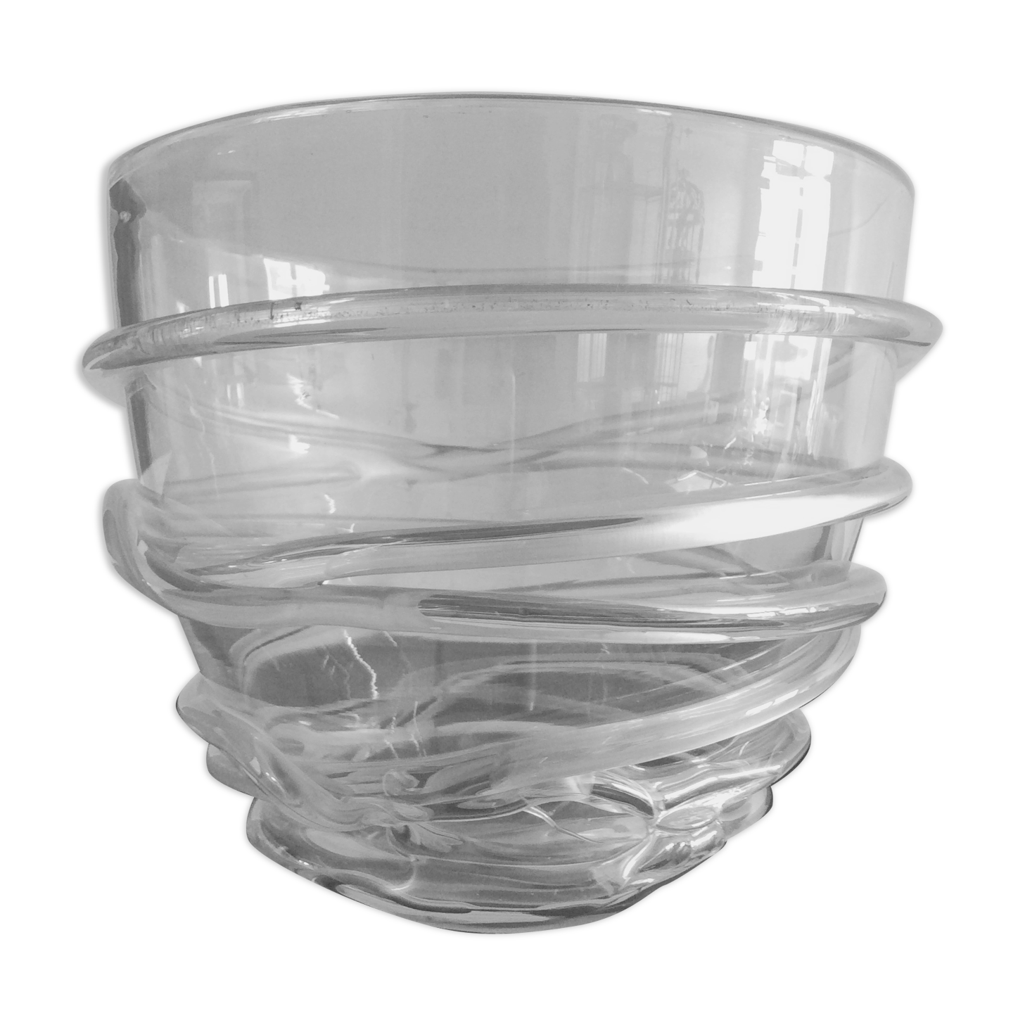Vase murano vintage en pâte de verre