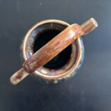 Green and ochre flamed goat