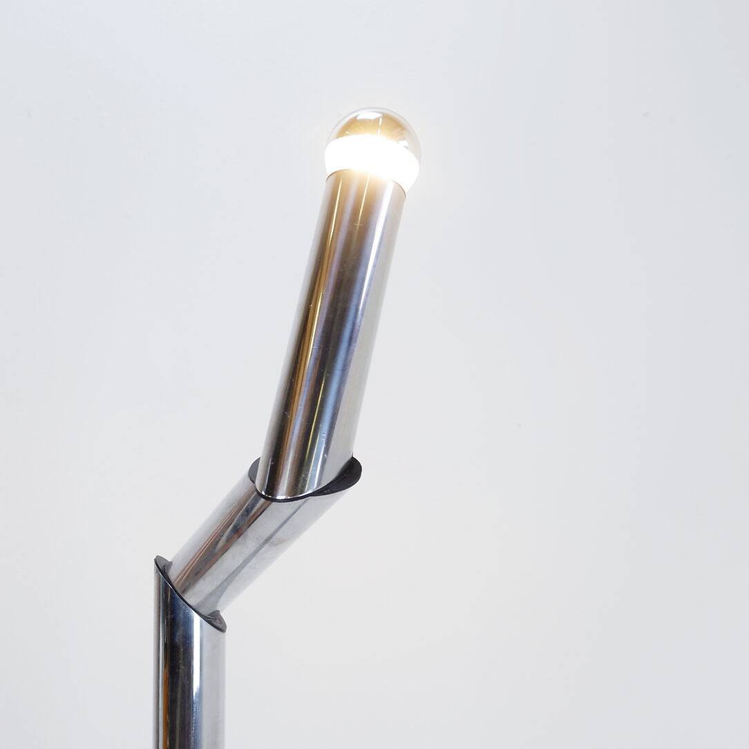 Tubular Chrome articulated Floor Lamp - 1970s