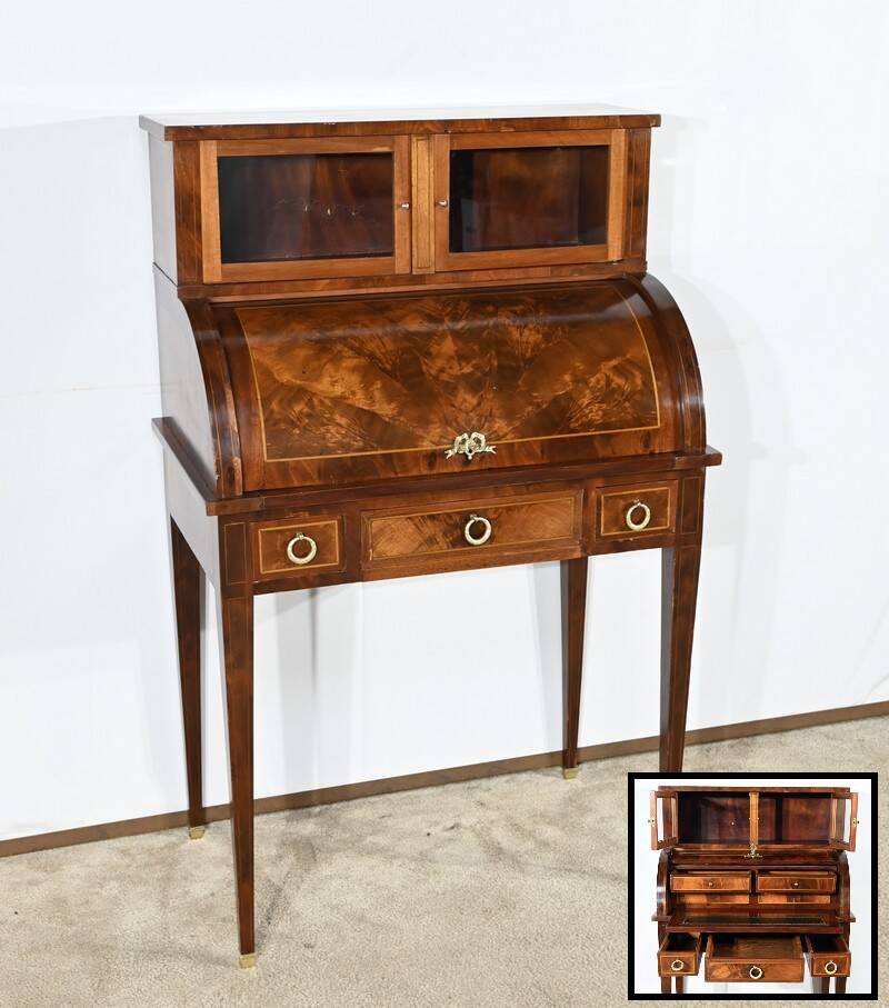 Small Bonheur du Jour Mahogany Desk, Louis XVI / Directory style – Early 20th century