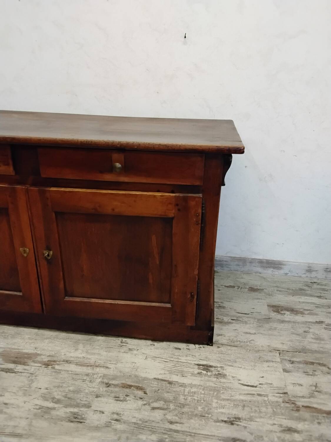 Meuble de métier,  ancien comptoir de mercerie