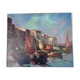 Signed oil on sea canvas