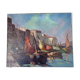 Huile sur toile marine signé