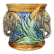 Old tobacco pot / pencils, flower vase elephant onnaing earthenware slip