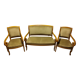 Louis Philippe style living room in walnut signed Grange, early 20th century