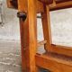 Old workbench beech side table bathroom furniture