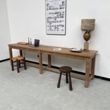 Oak console farm table 3m