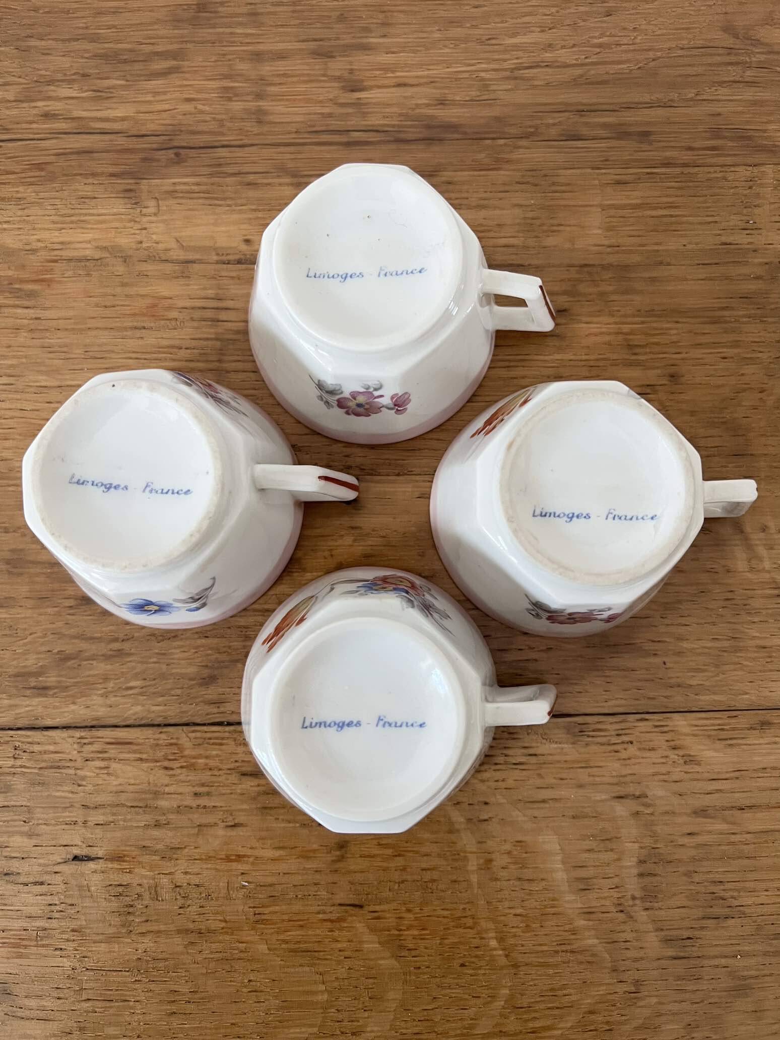 Antique Limoges porcelain dinnerette