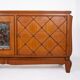 Art Deco oak buffet with crossbars, France, 1940s