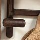 Old oak wall coat rack