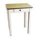 White table tray and drawer formica 50s