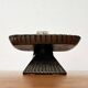 Brutalist Japanese bronze candlestick from the mid-century for Beva, 1960s.