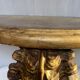 Console murale en bois et stuque dorée ancienne