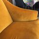 Yellow velvet sofa circa 1940