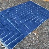 Handmade Berber rug, Beni Ouraine style, traditional, size 140 x 260 cm