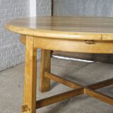 Brutalist oak dining table 1960's