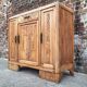 Art Deco buffet with marble top, antique sideboard.