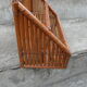 70s bamboo shelf or mail rack