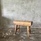 Small organic bench in blond Asian teak quadripod - Tujuh