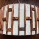 Fabric Scandinavian hanging and teak