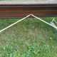 Metal and wood garden bench