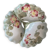 Plat serviteur en barbotine art nouveau
