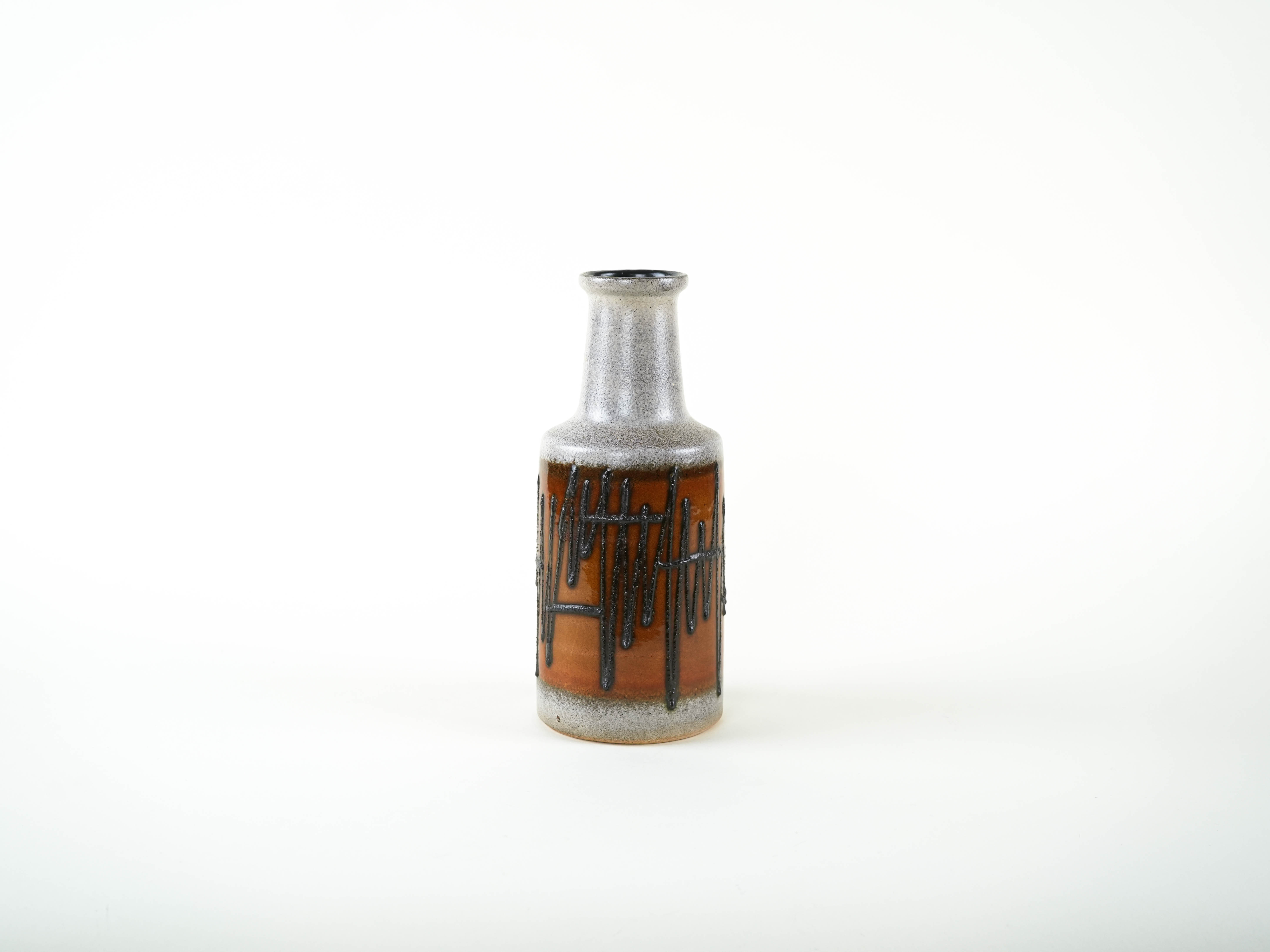 Ceramic vase, German design, 1970s, manufactured by VEB HALDENSLABEN