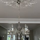 Marie Thérèse-style pendant chandelier with tassels