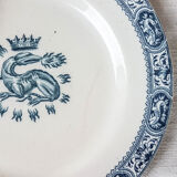 Lot 6 assiettes à dessert François 1er Salins Terre de fer