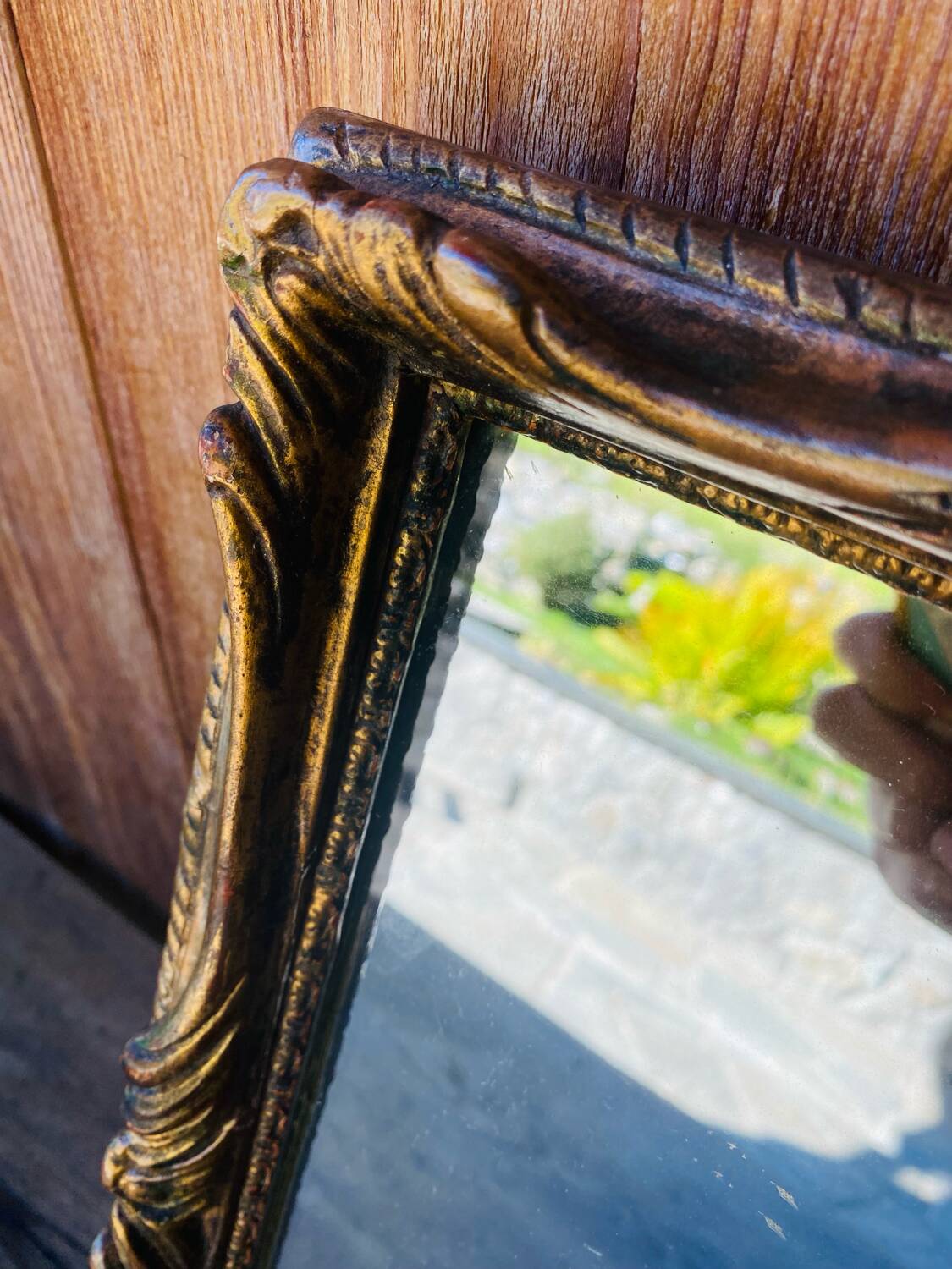 Antique gilded mirror