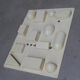 Vintage plastic wall rack, storage system
