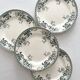 4 dessert plates ironstone "Liserons" Choisy le Roi
