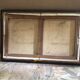 Painting old oil on canvas m. preaux still life + vintage wood frame