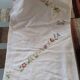 White cotton damask table loth
