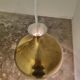 Set of Two Elegant Brass Pendant Lamps Löken by Helge Zimdal for Falkenberg
