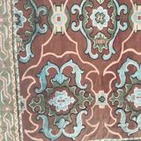 Tapis ancien aubusson 19eme tissé main  208x306 cm