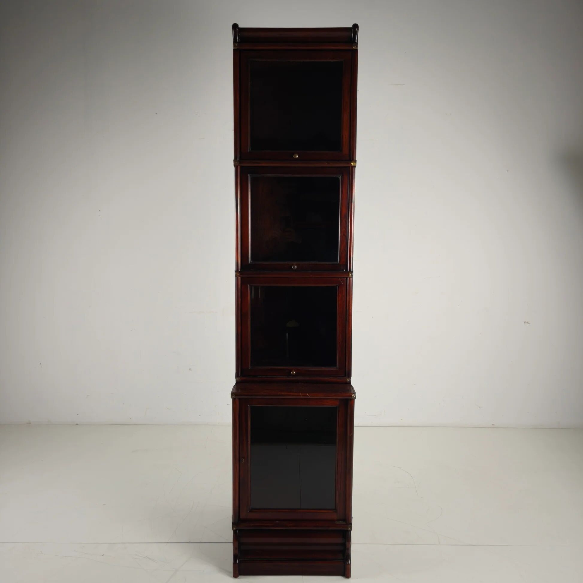 Late 20th century hardwood barrister bookcase
