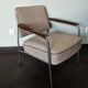 Fauteuil tchèque, 1960, métal, tissu et bois