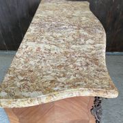 Curved commode