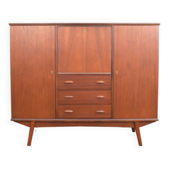 Mid-Century Danish Teak Highboard, 1960s.