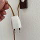 Scandinavian wooden scissor acordion wall lamp
