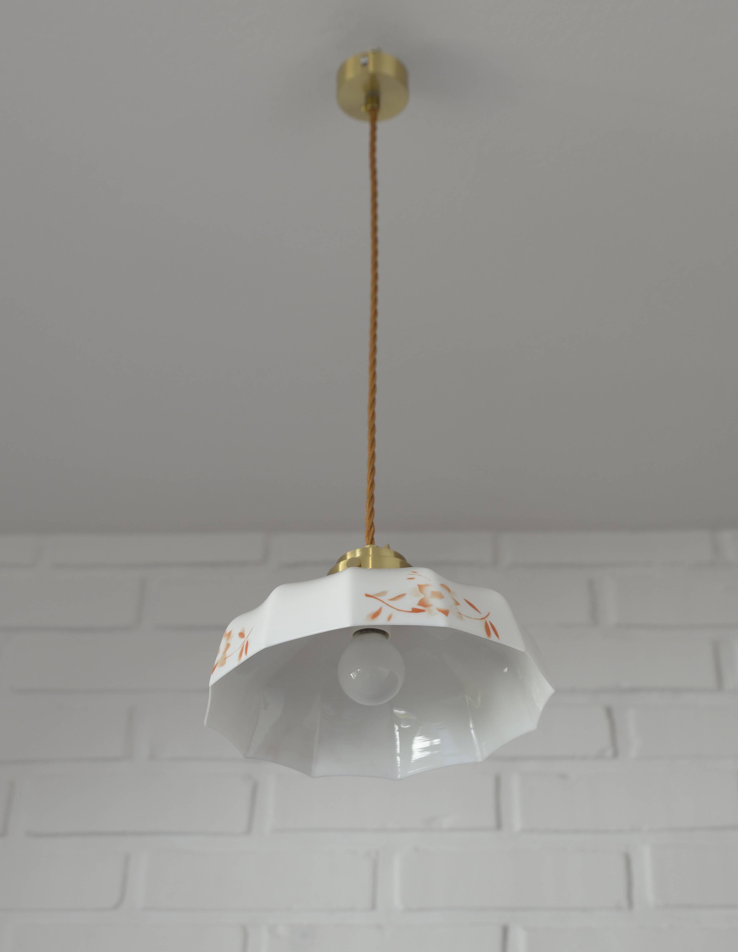 Vintage pendant lamp retro kitchen 50s mid-century farmhouse hanging lamp