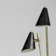 Italian three-headed brass lamp, 50s design
