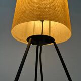 Mid-century minimalist tripod floor lamp by Hesse Leuchten, 1960s.