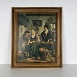 Renaissance Painting, Chromolithograph Reproduction, Giclée, By Leilie