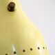 Wall lamp inlaiton and pale yellow lacquered metal