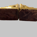 Paire de serre-livres en laiton – chevaux cabrés, style Art Déco