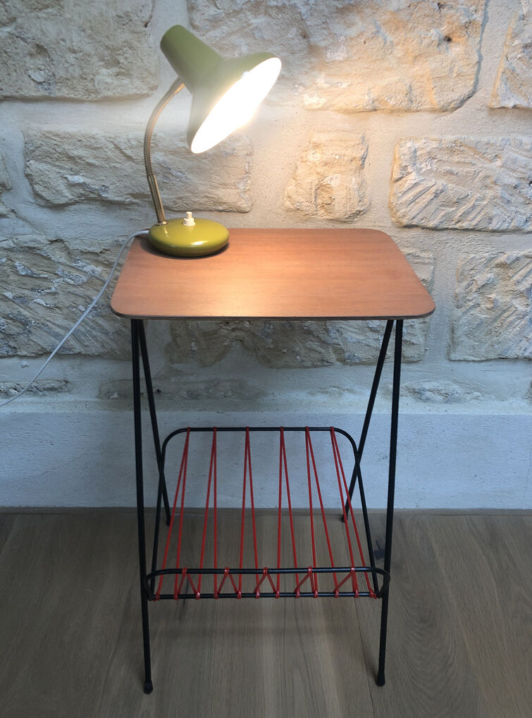 Vintage casserole lamp - green